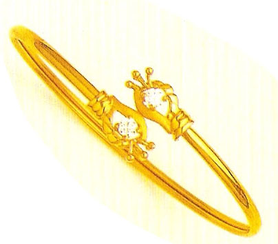 plain gold bangle bracelet